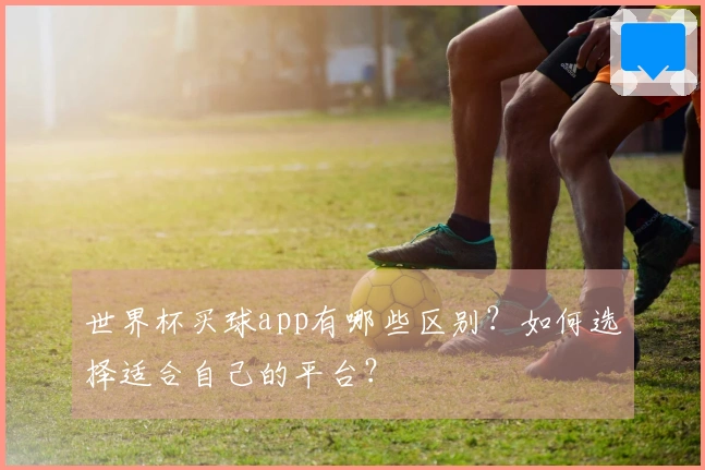 世界杯买球app有哪些区别？如何选择适合自己的平台？