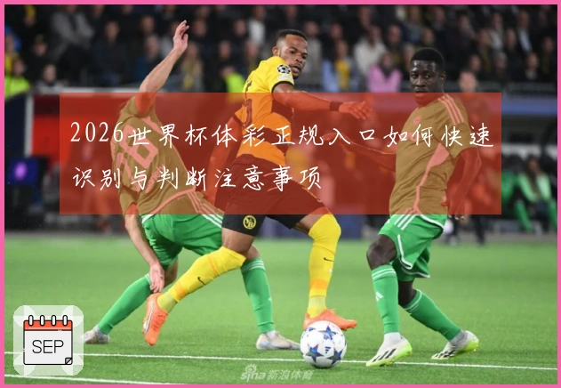 2026世界杯体彩正规入口如何快速识别与判断注意事项